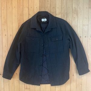 Saturday’s NYC wool overcoat shirt jacket